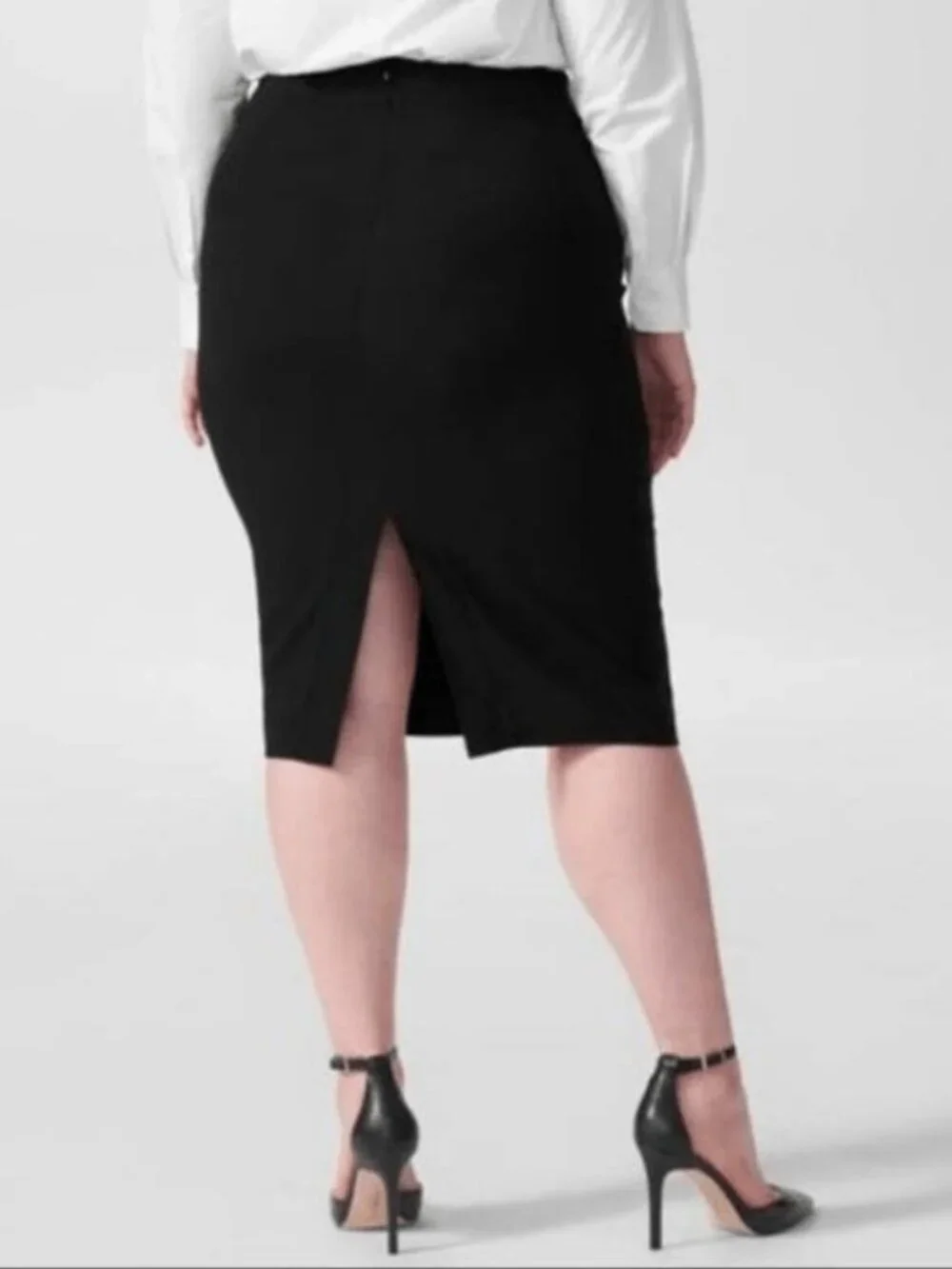 NWT Universal Standard Lynn Luxe Skirt Black 36 #A3799